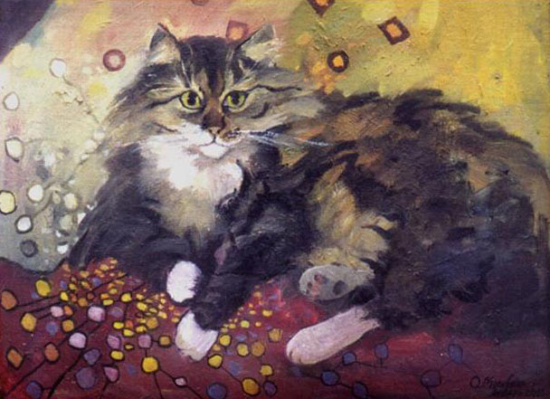 «Пухнар». 2002. Картон, олія